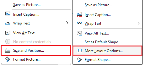 Different menu options to get to locked anchor setting